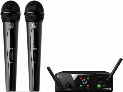 AKG WMS40 Mini Dual Vocal Set ISM draadloze microfoon set