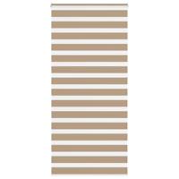 VidaXL Zebra blind 115x230 cm stofbreedte 110,9 cm polyester zandbruin