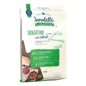 Sanabelle Sensitive kattenvoer met gevogelte kattenvoer 2 kg