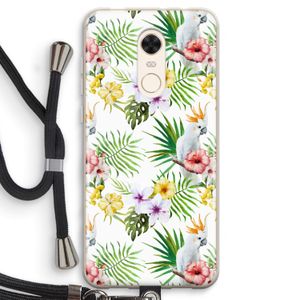 Gele kuif: Xiaomi Redmi 5 Transparant Hoesje met koord