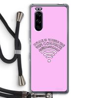 Home Is Where The Wifi Is: Sony Xperia 5 Transparant Hoesje met koord