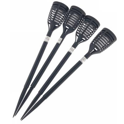 Benson Tuinfakkels - 12x stuks - solar - vlameffect - 41 cm - op zonne-energie - Prikspots