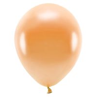 100x Milieuvriendelijke ballonnen oranje 26 cm voor lucht of helium - Ballonnen