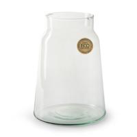 Bloemenvaas - Eco glas transparant - H25 x D14.5 cm