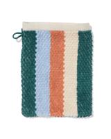 HEMA Tweedekans washand 16x21cm recycled katoen strepen (multi)