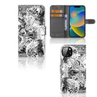 Telefoonhoesje met Naam iPhone 14 Plus Skulls Angel