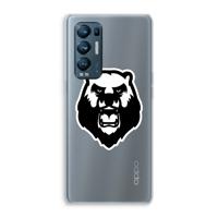 Angry Bear (white): Oppo Find X3 Neo Transparant Hoesje