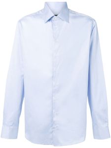 Giorgio Armani chemise à col pointu - Bleu