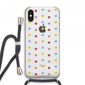 Bollen: iPhone XS Max Transparant Hoesje met koord