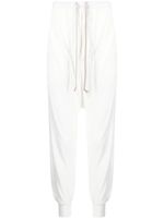 Rick Owens DRKSHDW pantalon de jogging à coupe sarouel - Blanc