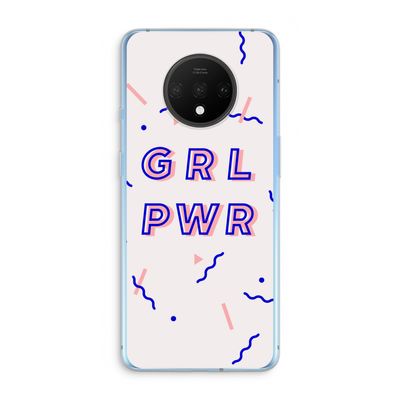 GRL PWR: OnePlus 7T Transparant Hoesje