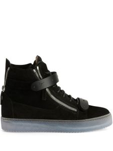 Giuseppe Zanotti baskets montantes Coby en daim - Noir