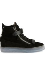 Giuseppe Zanotti baskets montantes Coby en daim - Noir - thumbnail