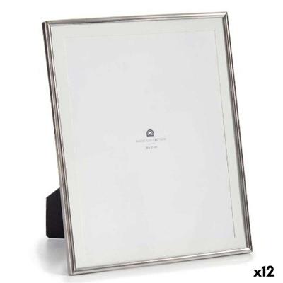Fotolijsten Gift Decor MS61001-MAT SILVER MS61001-MAT SILVER Zilverkleurig Kristal Staal (12 Stuks)
