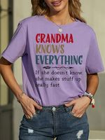Grandma Knows Everything Women's T-Shirt - thumbnail