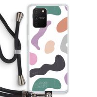 Memphis Shapes: Samsung Galaxy S10 Lite Transparant Hoesje met koord