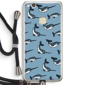 Narwhal: Huawei Ascend P10 Lite Transparant Hoesje met koord