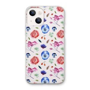 Bloemetjes: iPhone 13 mini Transparant Hoesje