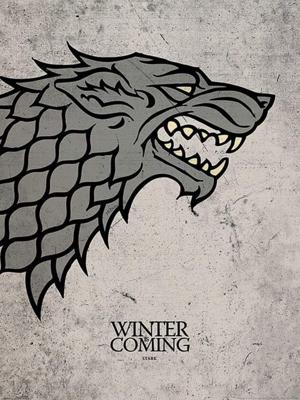 Kunstdruk Game of Thrones Stark 60x80cm