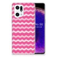OPPO Find X5 Pro | TPU bumper | Waves Pink