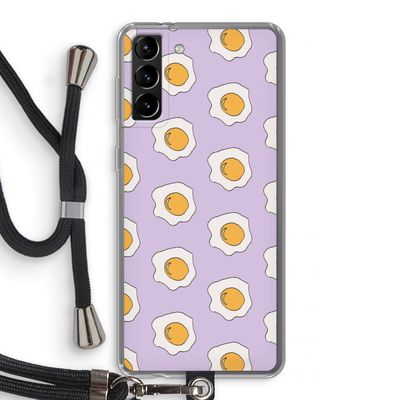 Bacon to my eggs #1: Samsung Galaxy S21 Plus Transparant Hoesje met koord