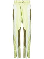 Kiko Kostadinov pantalon Daintree droit à design à empiècements - Vert