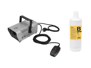 EUROLITE Set N-10 silver + B2D Basic smoke fluid 1l