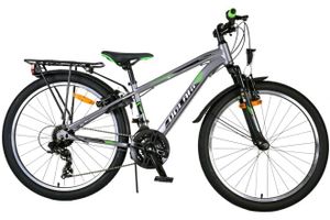 Volare cross kinderfiets - jongens - 24 inch - grijs - 18 versnellingen - twee handremmen