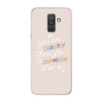 Right Place: Samsung Galaxy A6 Plus (2018) Transparant Hoesje