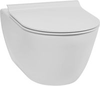 Ben Segno hangtoilet met toiletbril slimseat Xtra glaze+ Free flush mat wit - thumbnail