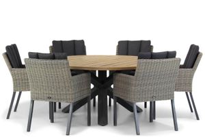 Garden Collections Oxbow/Rockville 160 cm dining tuinset 7-delig