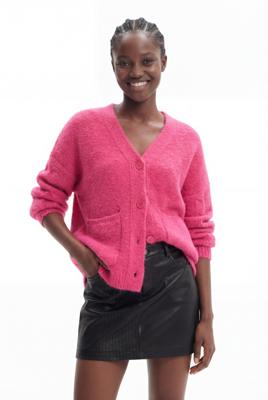 Oversized vest madeliefje - RED - S/M