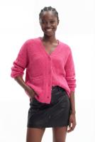 Oversized vest madeliefje - RED - S/M