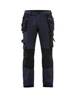 Blåkläder Werkbroek met 4-weg stretch 15221645 | Donker marineblauw/Zwart | Maat 58 - 7330509723494