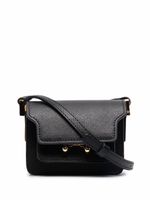 Marni mini sac porté épaule en cuir - Noir - thumbnail