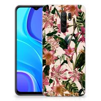 Xiaomi Redmi 9 TPU Case Flowers - thumbnail