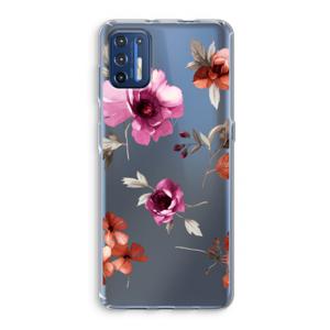 Geschilderde bloemen: Motorola Moto G9 Plus Transparant Hoesje