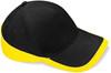 Beechfield CB171 Teamwear Competition Cap - Black/Yellow - One Size