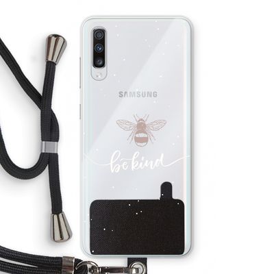 Be(e) kind: Samsung Galaxy A70 Transparant Hoesje met koord