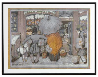 Grafix diamond painting anton pieck etalage 40x50cm