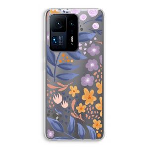 Flowers with blue leaves: Xiaomi Mi Mix 4 Transparant Hoesje