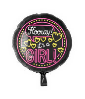 Neon Folie ballon - It's a girl OP=OP