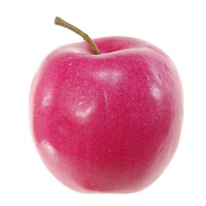 Kunstfruit decofruit - appel/appels - ongeveer 8 cm - rood   -