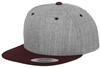 Flexfit FX6089MT Classic Snapback 2-Tone - Heather Grey/Maroon - One Size