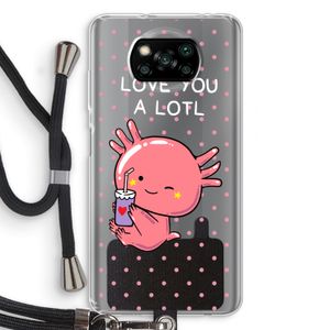 Love You A Lotl: Xiaomi Poco X3 Pro Transparant Hoesje met koord