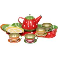 Tinnen theeservies