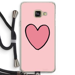 Hartje: Samsung Galaxy A3 (2016) Transparant Hoesje met koord