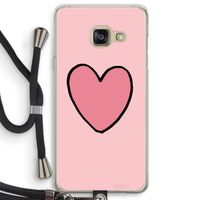 Hartje: Samsung Galaxy A3 (2016) Transparant Hoesje met koord