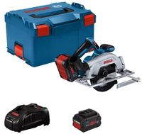 Bosch Blauw GKS 18V-57-2 Accu-cirkelzaag | 165 mm | 2 x 5.5 Ah accu + snellader | In L-Boxx 06016C1202