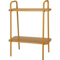 Pro Garden Plantenrek/plantentafel - mosterdgeel - metaal - 50 x 26 x 66 cm - binnen en buiten